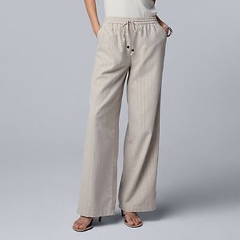 Women's Simply Vera Vera Wang Elastic Waist Wide Leg Pants