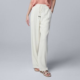 Women's Simply Vera Vera Wang Elastic Waist Wide Leg Pants