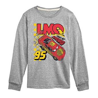 Boys 8-20 Disney / Pixar's Cars Lightning McQueen Small But Supercharged Long Sleeve Graphic Tee
