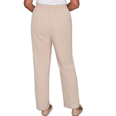 Women's Alfred Dunner Side Seam Pocket Short Length Twill Pants
