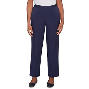 Women's Alfred Dunner Side Seam Pocket Petite Twill Pants
