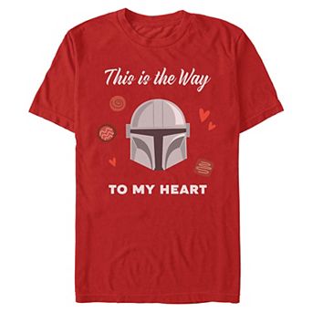 Men's Star Wars Mandalorian This Is The Way To My Heart Graphic Tee
