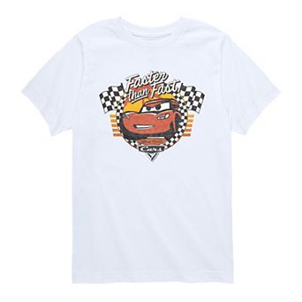 Boys 8-20 Disney / Pixar's Cars Rock Your World Faster Than Fast Distressed Graphic Tee