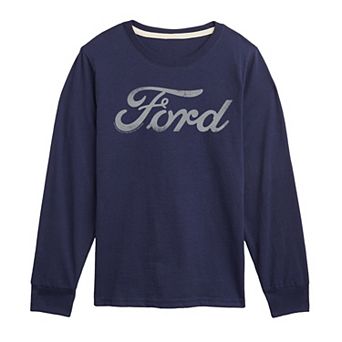 Boys 8-20 Ford Distressed Logo Long Sleeve Graphic Tee