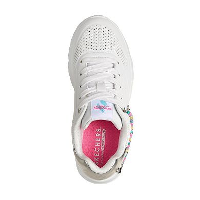 Skechers® UNO LITE CHARMING LITE Girls Cushioned Sneakers