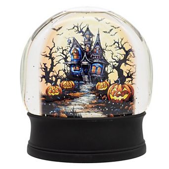 Kurt Adler 6.5-Inch Battery-Operated USB Halloween LED Village Scene Water Lantern
