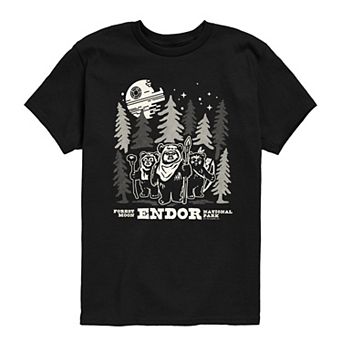 Boys 8-20 Star Wars Forest Moon Endor National Park Graphic Tee
