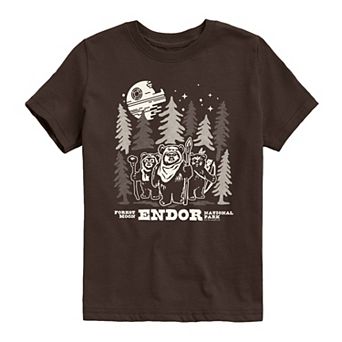 Boys 8-20 Star Wars Forest Moon Endor National Park Graphic Tee