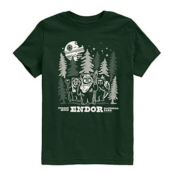 Boys 8-20 Star Wars Forest Moon Endor National Park Graphic Tee