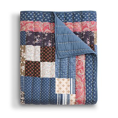 Greenland Home Fashions Shiloh Patchwork Throw Blanket