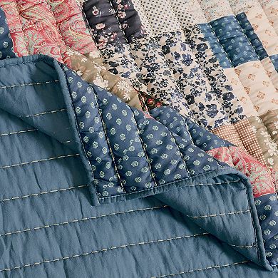 Greenland Home Fashions Shiloh Patchwork Throw Blanket