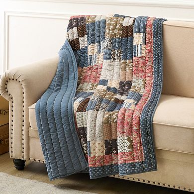 Greenland Home Fashions Shiloh Patchwork Throw Blanket