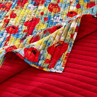 Greenland Home Fashions Poppies Throw Blanket