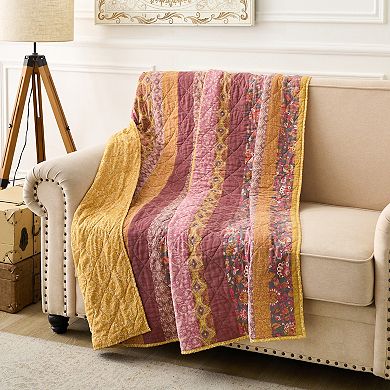 Greenland Home Fashions Marigold Quilted Throw Blanket