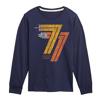 Boys 8-20 Star Wars Distressed Long Sleeve Graphic Tee