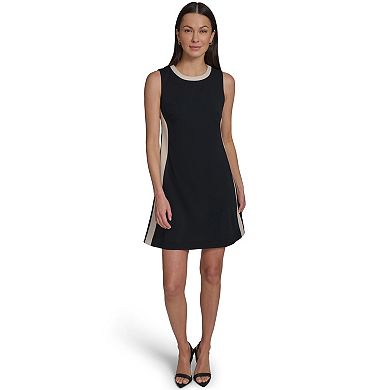 Women's Andrew Marc Colorblock Fit & Flare Dress