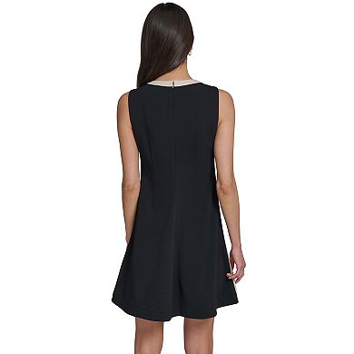 Women's Andrew Marc Colorblock Fit & Flare Dress