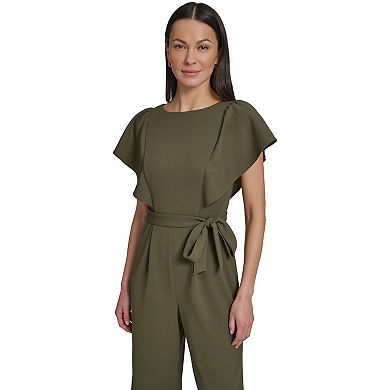 Women's Andrew Marc Flutter Sleeve Jumpsuit