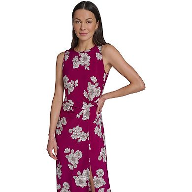 Women's Andrew Marc Side Knot Jersey Midi Dress
