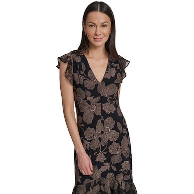 Women's Harper Rose Jersey Chiffon Midi Dress