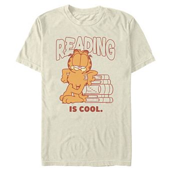 Men's Nickelodeon Garfield Reading Is Cool Graphic Tee