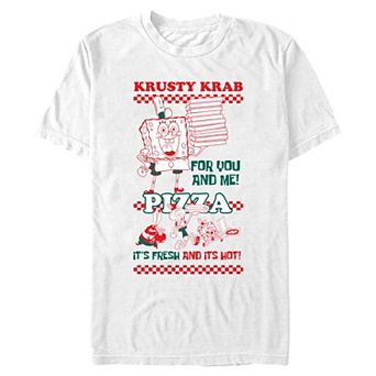Men's Nickelodeon Krusty Krab Pizza Ad Graphic Tee