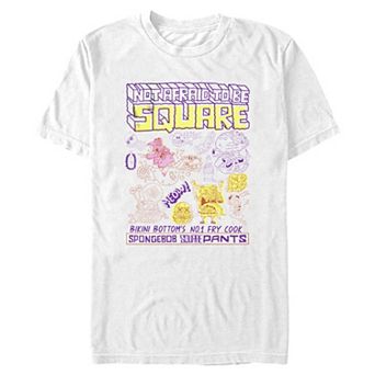 Men's Nickelodeon SpongeBob Not Afraid To Be Square Graphic Tee