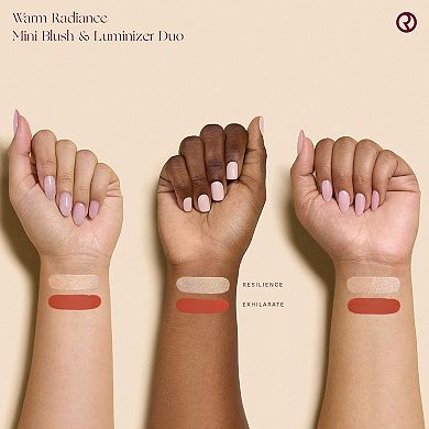 Mini Warm Radiance Blush & Luminizer Duo Makeup Gift Set
