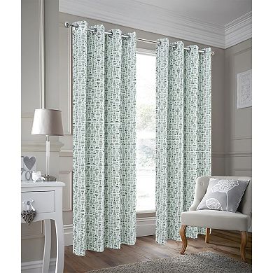 Justice Printed Blackout Luxurious Decorative Grommet Curtain Panel
