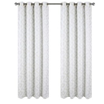 Heathrow Halo Foil Blackout Luxurious Decorative Grommet Curtain Panel