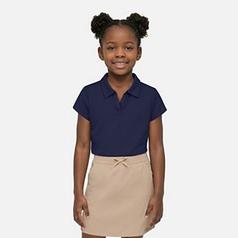 Girls 4-16 IZOD Short Sleeve Performance Mesh Johnny Collar Polo