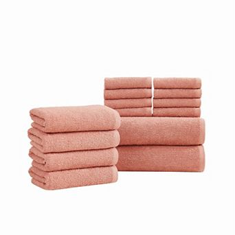 Brooklyn Loom Cotton Ribbed 14 pc Towel Set