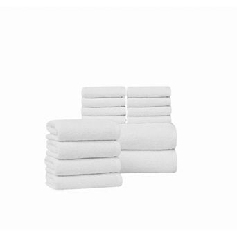 Brooklyn Loom Cotton Ribbed 14 pc Towel Set