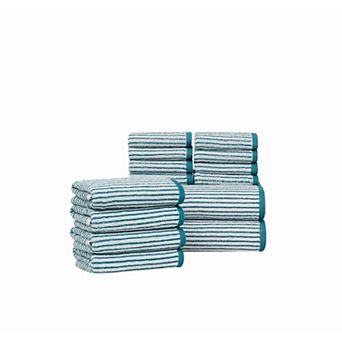 Brooklyn Loom Striped 14 pc Towel Set