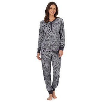 Petite Cuddl Duds® Long Sleeve Cozy Pajama Top & Pajama Joggers Set