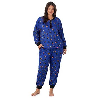 Plus Size Cuddl Duds® Autumn Long Sleeve Cozy Pajama Top & Pajama Joggers Set