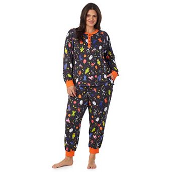 Plus Size Cuddl Duds® Autumn Long Sleeve Cozy Pajama Top & Pajama Joggers Set