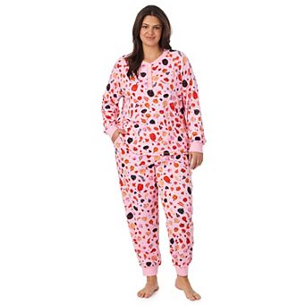 Plus Size Cuddl Duds® Autumn Long Sleeve Cozy Pajama Top & Pajama Joggers Set