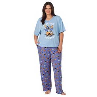 Plus Size Disney’s Lilo & Stitch 2 pc Pajama Top & Pajama Bottoms Set