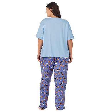 Plus Size Disney’s Lilo & Stitch 2-Piece Pajama Top & Pajama Bottoms Set