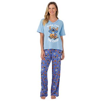 Women's Disney's Lilo & Stitch Candy Short Sleeve Pajama Top & Pajama Bottoms Set