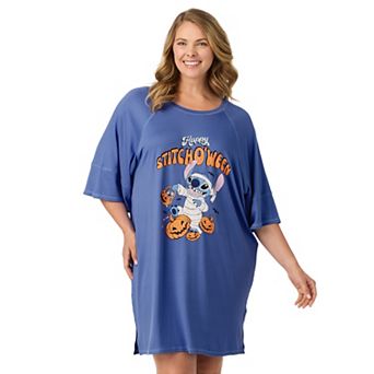 Plus Size Disney’s Lilo & Stitch Cozy Short Sleeve Sleepshirt