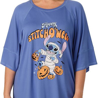 Plus Size Disney’s Lilo & Stitch Cozy Short Sleeve Sleepshirt