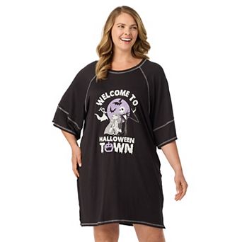 Plus Size Disney’s The Nightmare Before Christmas Cozy Short Sleeve Sleepshirt
