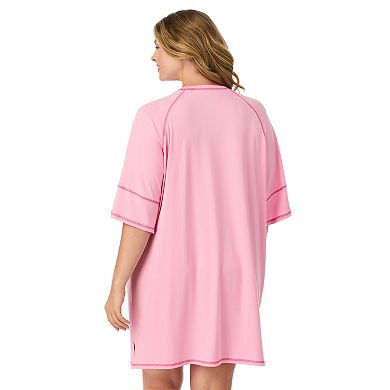 Plus Size Friday The 13th Cozy Short Sleeve Sleepshirt