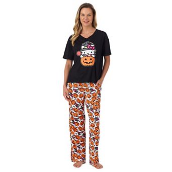 Women's Hello Kitty Cozy Pajama Top & Pajama Bottoms Set