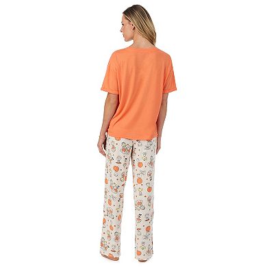Women's Peanuts Halloween Pajama Top & Pajama Bottoms Set
