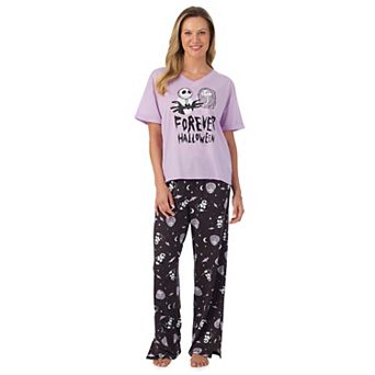 Women's Disney's The Nightmare Before Christmas Forever Halloween Pajama Top & Pajama Bottoms Set
