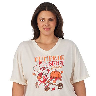 Plus Size Strawberry Shortcake Pajama Top & Pajama Bottoms Set