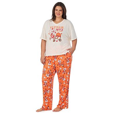 Plus Size Strawberry Shortcake Pajama Top & Pajama Bottoms Set